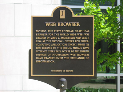 Plaque at the University of Illinois